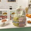 Schoolbag new Japanese small fresh contrasting color backpack female cute cartoon student high value schoolbag junior high school backpack