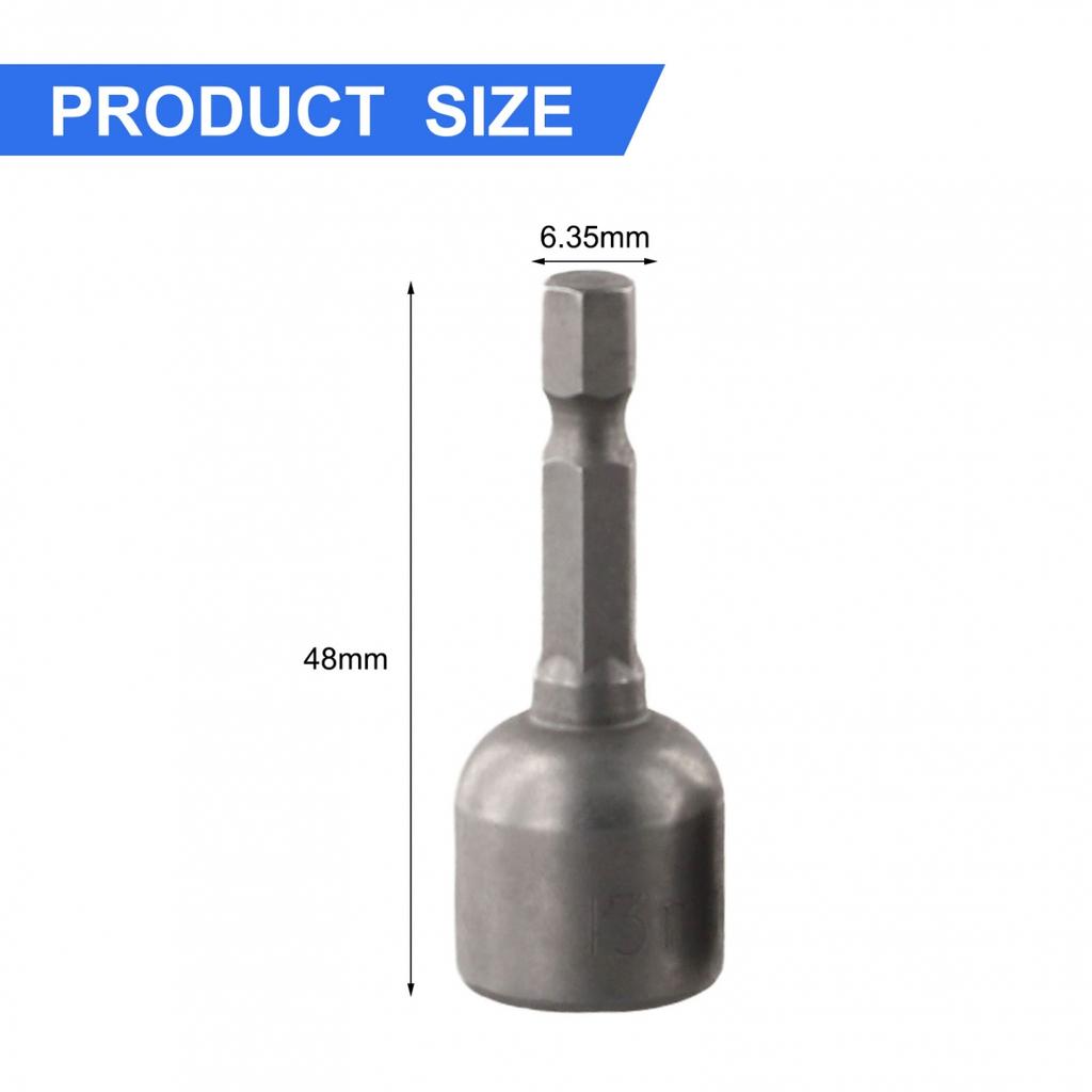 Driver Socket Additional Length Chrome Vanadium Steel Drill Chuck