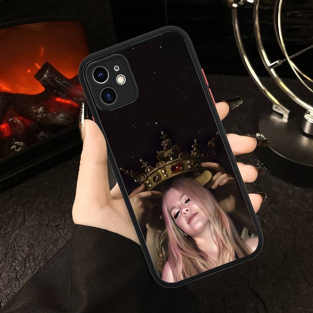 Avril Ramona Lavigne Phone Case For IPhone 16e 16 15 14 13 12 11 Pro Max X XS Max Plus Matte Clear