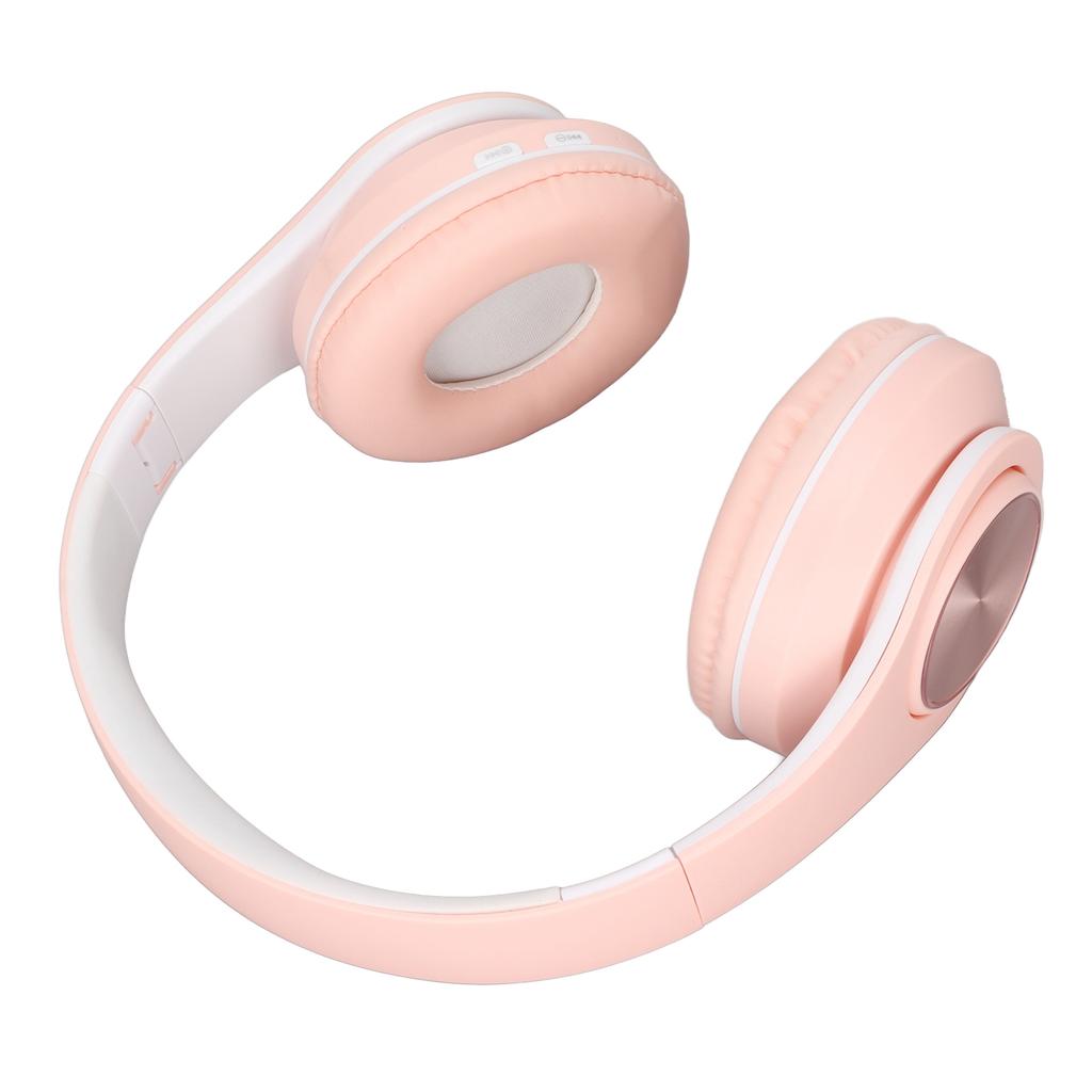 Bluetooth Headset Noise Reduction Foldable Over Ear Wireless Headphone with Colorful Light for Phone Laptop