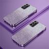 Luxury Gradient Glitter Plating Case For Samsung Galaxy S24 S22 S21 S23 Ultra FE Note 20 10 S10 S20 Plus Silicon Protect Cover