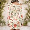 Ladies Plus Size One Side Off Shoulder Long Sleeve Dress