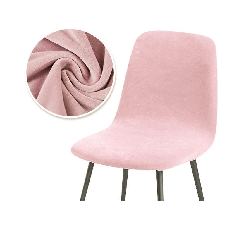 Stuhlbezug aus Samt, Silberfuchs, Samt, für Eames Curved Chair, Shade, Hotelstuhlbezug