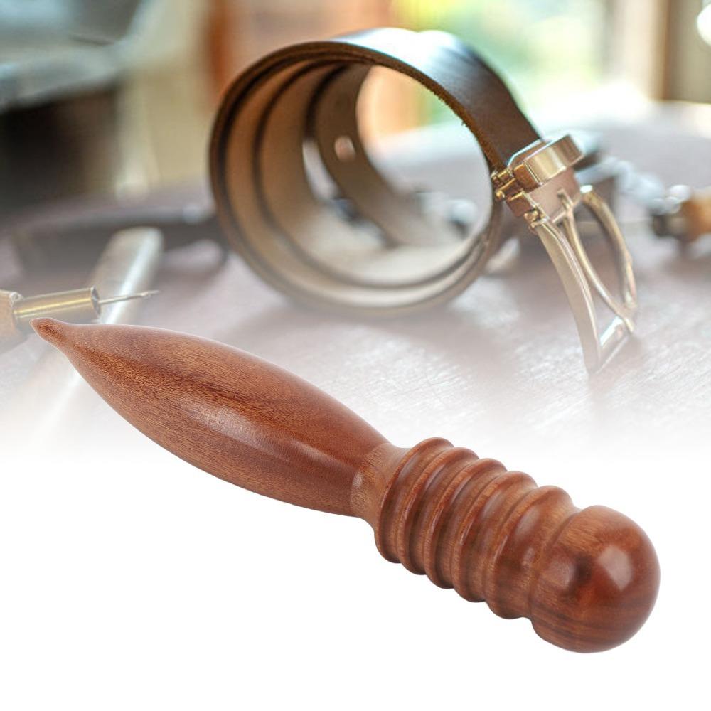 Wood Leather Grinding Rod 5 Grooves Leather Polishing Rod Burnishing Polishing Sanding Grinding