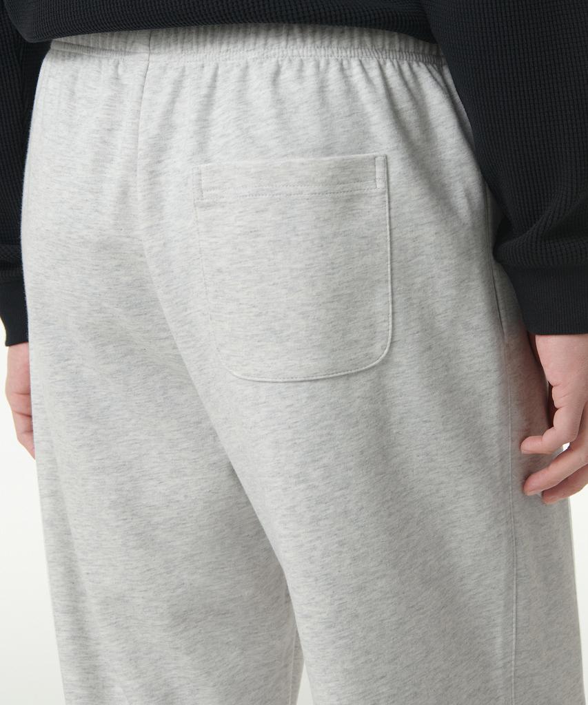 MUSINSA STANDARD [Cooltandard] One-Pleat Wide Lounge Sweatpants [Melange Light Gray]