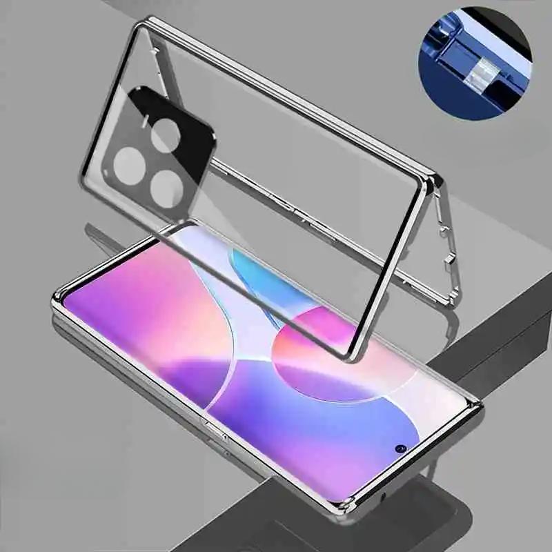 360°-Vollschutzhülle für Realme GT 7 Pro-Hülle, doppelseitige magnetische Glas-Schutzhülle für den Kameraschutz von Realme GT7 Pro