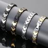 Pánský zdravotní náramek Silný magnetický a Germaniový kámen Kulky Styl Wolframová ocel Článkový řetízek Náramky pro muže Šperky Žena