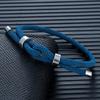 Minimalistisches Herren Damen Verstellbares 4MM Nautisches Forever Knot Seilarmband für Liebhaber Vater Sohn Freund Schmuck Geschenke