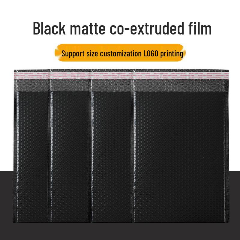 Black Matte Extra-Thick Clothing Bubble Mailer