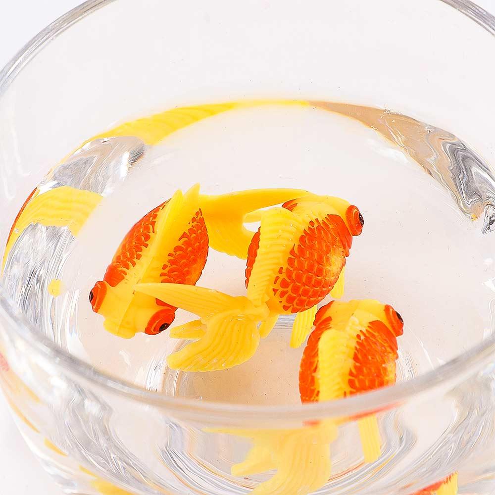 3Pcs Plastic Ornament Aquatic Pets Fake Fish Gold Fish Home Garden Aquarium Tank