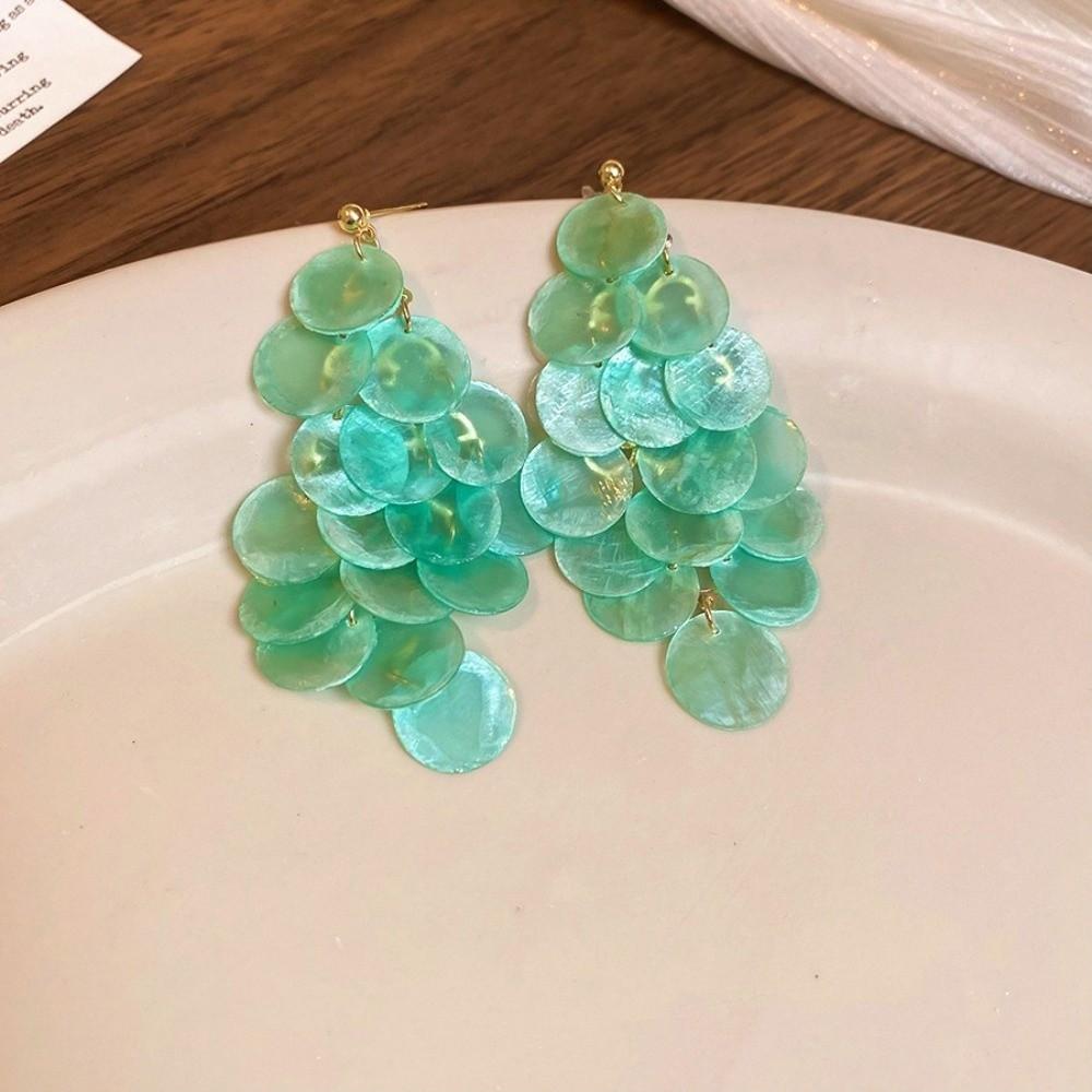 Vacation Style Shell Tassel Drop Earring Jewelry Gift Women's Earrings Seaside