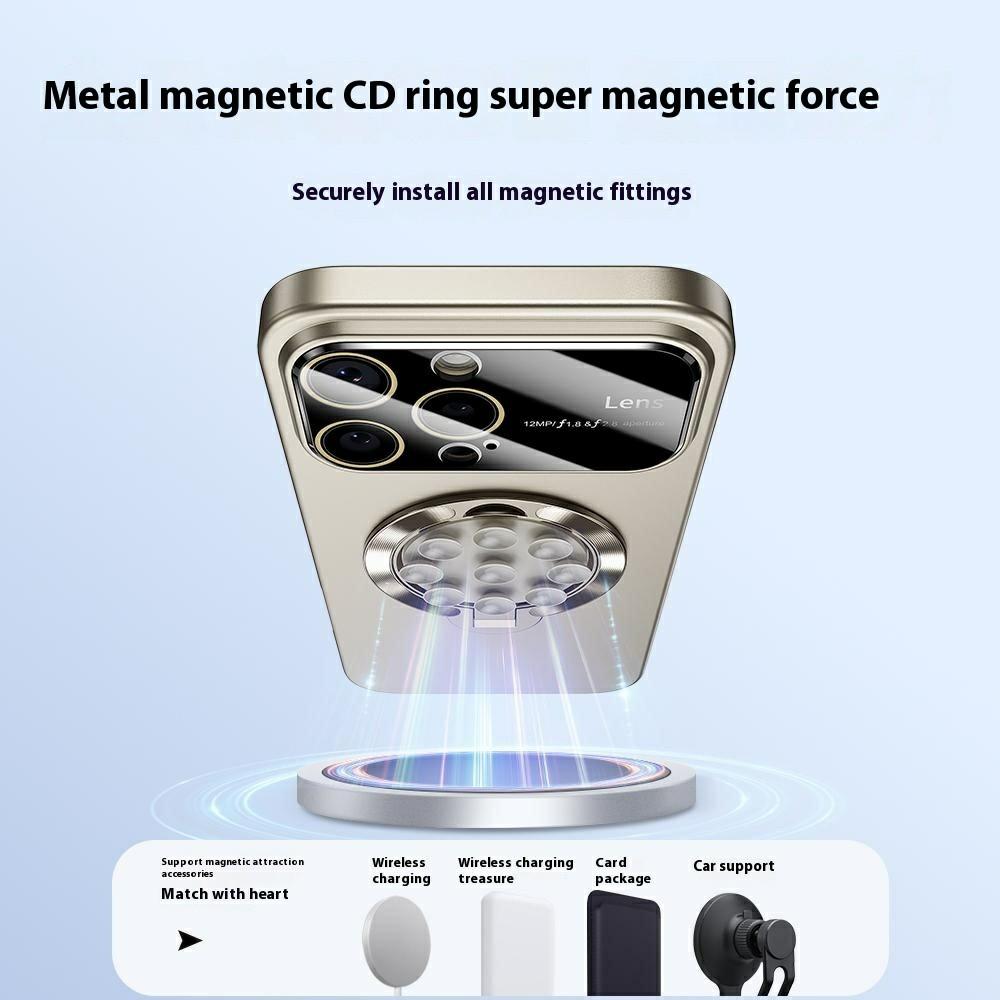 For iPhone 14 Pro Max Case Compatible with MagSafe Suction Cup Kickstand PC Phone Cover