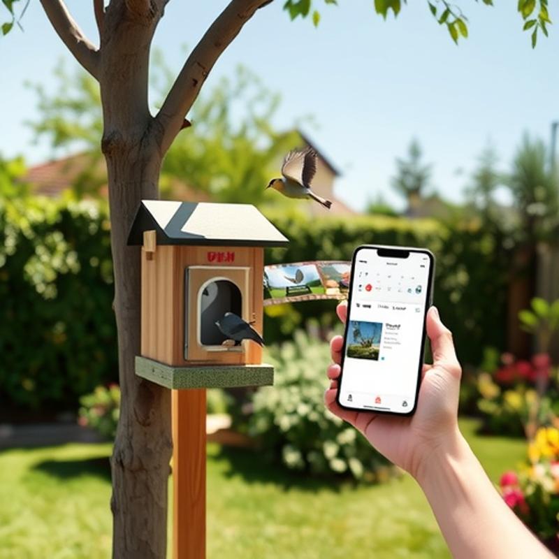 Solar-Powered WiFi Bird Feeder Camera with