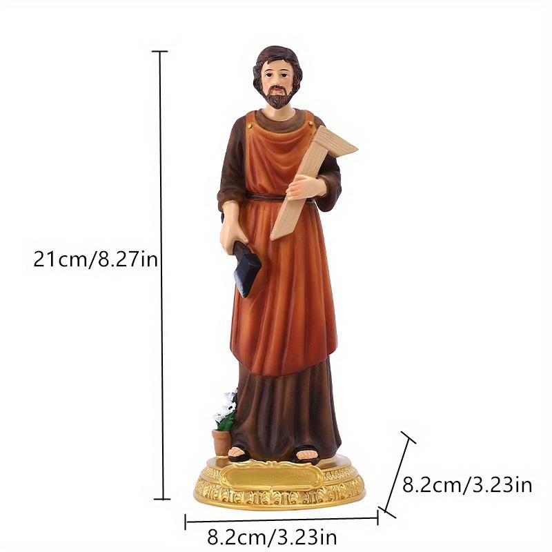 21CM Classical Stonemason Carpenter Character Statues Ornaments Christmas Gifts Decorations Resin Crafts