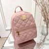 Embroidered backpack mini school bag girls schoolbag rhombus small backpack