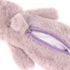 1Pc Cute Rabbit Shape Plush Pencil Case Plush Animal Stuffed Toy Stationery Pouch Makeup Bag Storage Bag School Supplies