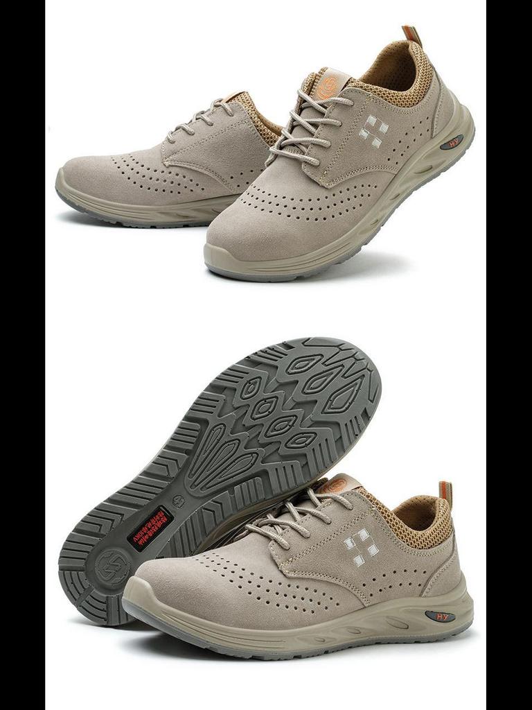 Rindleder Schweißerschuhe mit Stahlkappe - Bruchsicher, durchstichfest, isoliert, niedrig geschnittenes Sicherheitsschuhwerk für Schweißer.