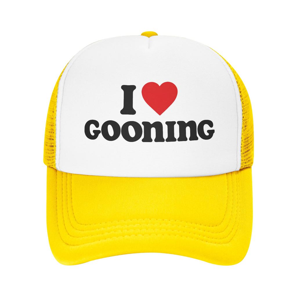 I Love Gooning Sun Hats Casual Baseball Cap Spring Trucker Hat Hot Sale Tennis Skate Hats Unisex-Teens Fashion Baseball Caps
