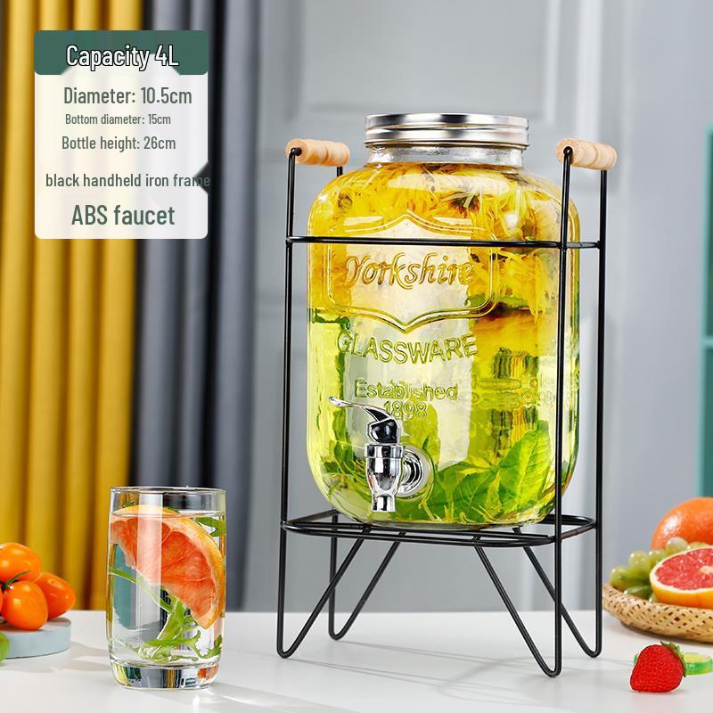 Cola Beverage Bucket with Faucet - Ideal for Lemon Juice, Fruit Tea, Cocktails, and Cold Water