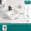 TLXT M412 Ceramic Art Countertop Basin with Faucet Set