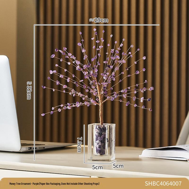 New Year Fortune Tree Ornaments - Chinese Style Decorations for Office, Wine Cabinet, or TV Cabinet. Attract Good Fortune. Free Shipping.