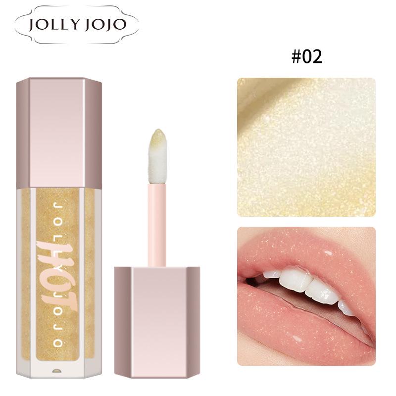 

JOLLYJOJO Блеск для губ для объема с высоким блеском – Стойкий, глянцевый блеск для губ с супер-флэш финишем 4g