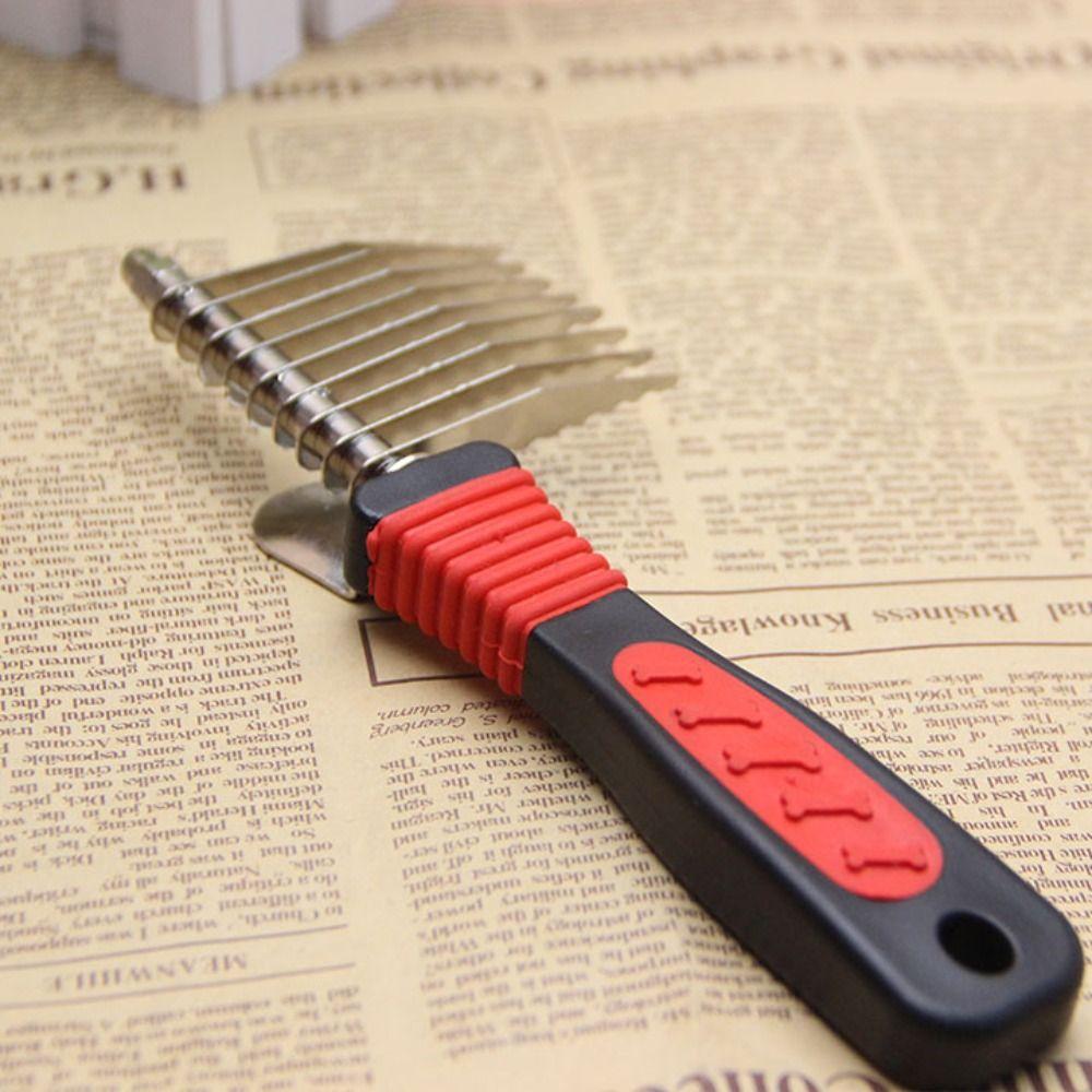 Non-slip Handle Pet Knot Comb Manual Dog Grooming Brush Practical Pet Dematting Fur Rake  Grooming