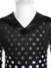 Girls Spanish Flamenco Dress Polka Dot Print Tiered Ruffles V Neck Dancewear