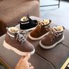 Autumn Vintage Martin Boots Boys Shoes Winter Children Casual Shoes Fashion Leather Soft Antislip Girls Boots Sport Shoes