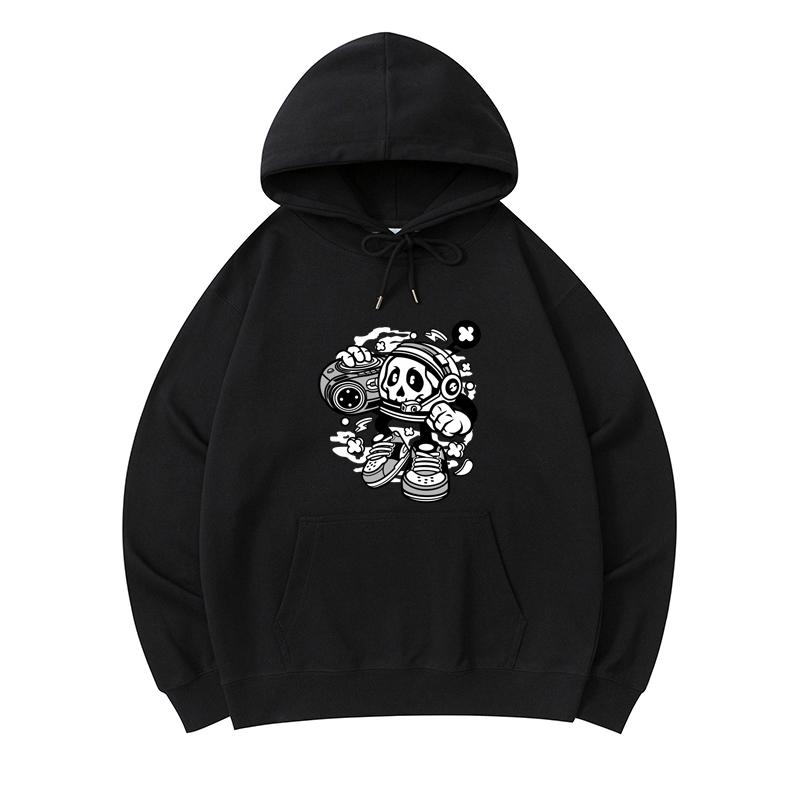 

300 GSM Men s Healthy Cotton Hoodies Space Jamming Print Premium Cotton Sweatshirt
