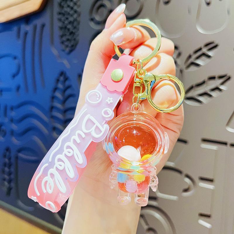 

Креативные Желейные Конфеты Астронавт Масляная Плавающая Бутылка Подвеска для Школьной Сумки Мультяшный Астронавт Брелок для Машины Маленькие Подарки для Пары