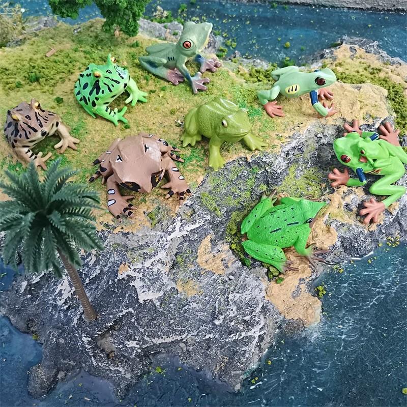 High Quality Decorative Frog Statues Including Red Eyed Tree Frog And Darwin Frog Models