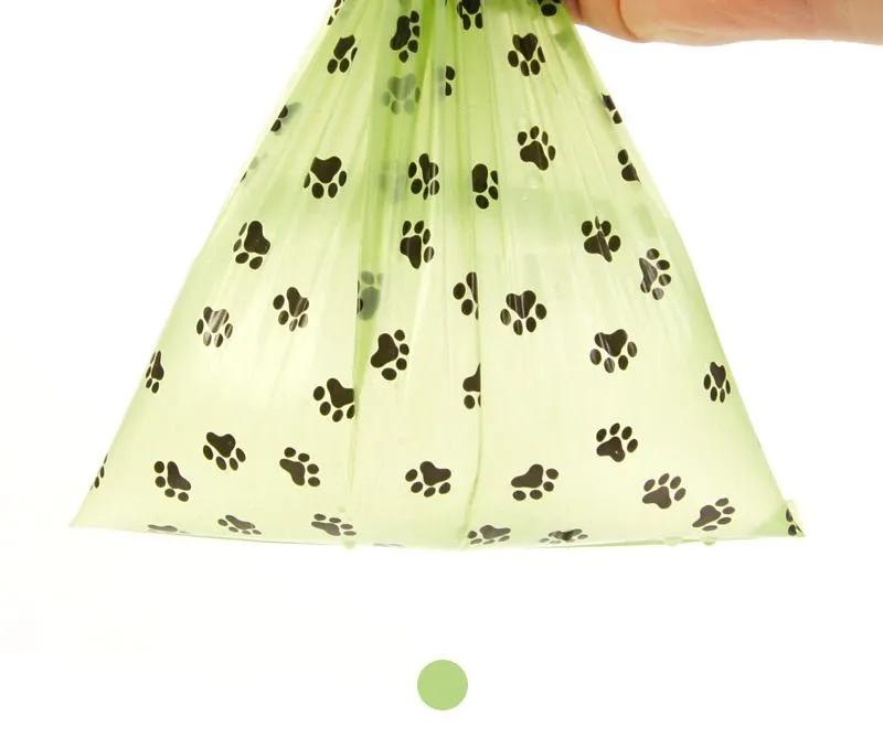 Degradable Pet Garbage Bag Toilet Bag 22*30cm Thickened Portable Disposable Cat Dog Shit Shoveling Bag 8 Rolls 15 Bags/Roll