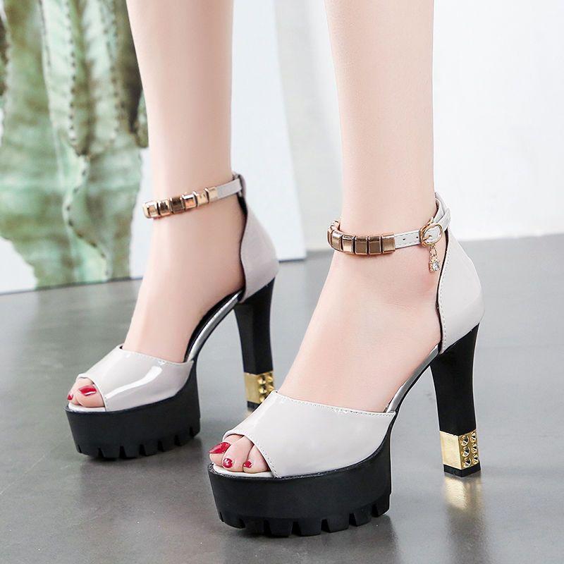 Fashion Women's Sandals Sexy Platform Strip Pole Dance Ladies Shoes Block Heel Vintage 2025 Luxury Daily Summer Casual The Best on Offer