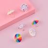 5Pcs Dollhouse Mini Simulation Small Umbrella Diy Earrings Necklace Charms Scrapbooking Embellishment Craft Decoration