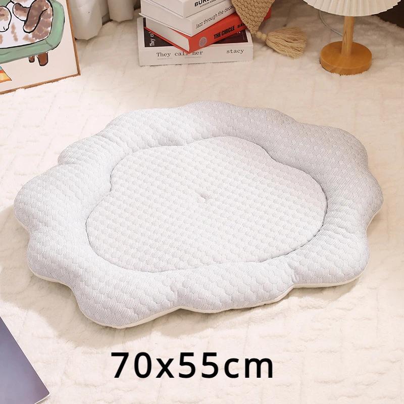 70x55cm Pet Ice Mat Cat Nest Dog Nest Cushion Small and Medium Sized Dog and Cat Mattress Pet Supplies Cat and Dog Beds Pet Bed