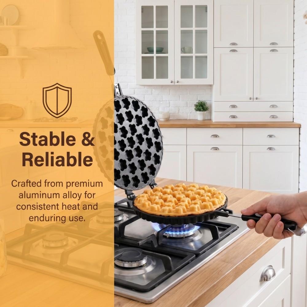 Non Stick Waffle Baking Mould Pan Heat Resistant Waffle Cake Mould Pot Waffle Maker Pan Breakfast