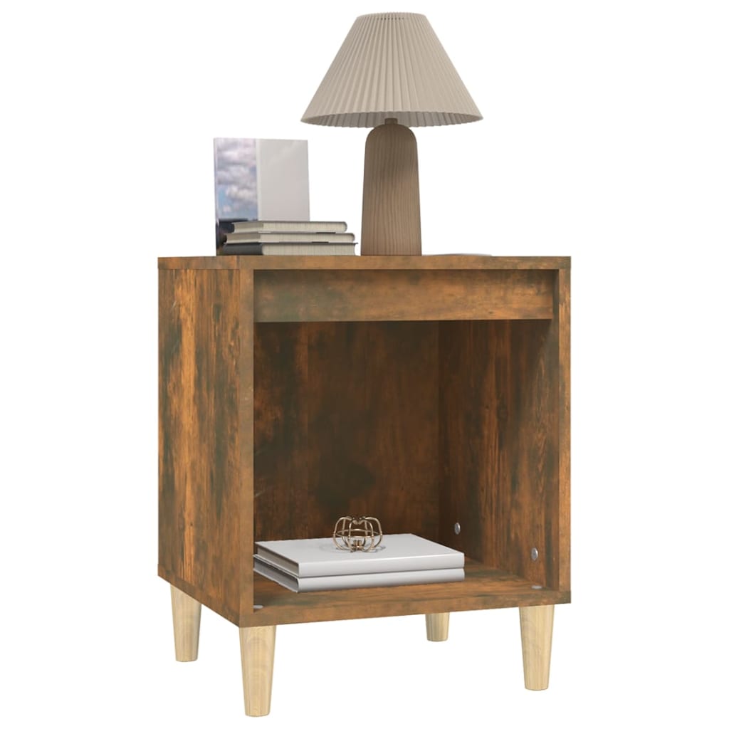 Nightstands 2 pcs Smoked Oak 40 x 35 x 50 cm
