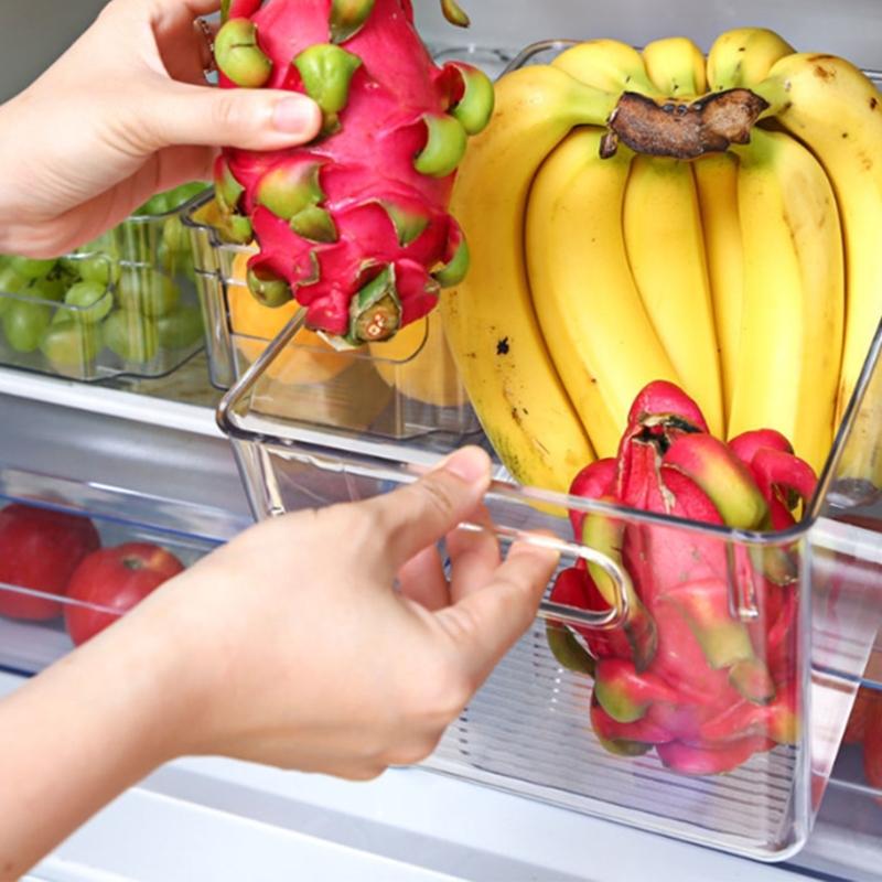 Luftdichte Küchenorganizer Kühlschrank-Aufbewahrungsbox Maximiert den Platz Lebensmittelecht Stabiler Kunststoffbehälter