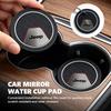 For Jeep 2Pcs Car Coaster Water Cup Bottle Holder Anti-slip Pad Mat Silica Gel Compass Renegade Cherokee Wrangler JK Patriot Zbts2
