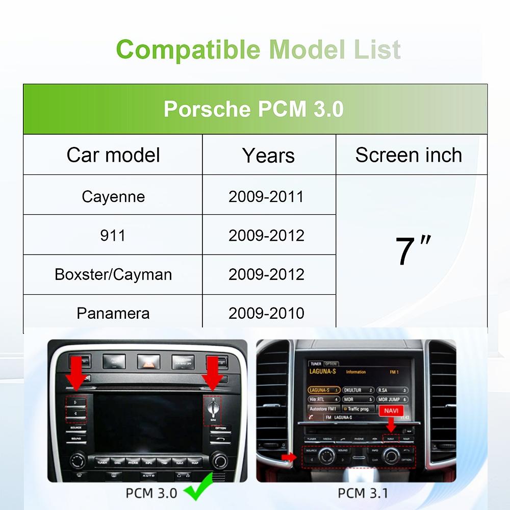 Wireless Carplay Android auto Module For Porsche PCM3.0 Panamera Cayenne Cayman Boxster 911 2009 2010 2011 2012