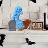 Halloween Stacking Ghost Tomb Ornament 3D Printed Spooky Ghost Figurine Statue Sculpture Holiday Party Desktop Decoration