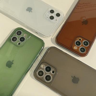 Fotorahmen Transparent 14Pro Max iPhone-Hülle iPhone 16 Vollumfassend XS Geeignet für 13 Einfarbig 8p Schutzhülle 15