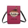 Moomin Genuine Leather Smartphone Shoulder Slim Mini Pouch for Women and Popular 19cm High X Wide X 1cm Thick Pouch, Bag, Men, Wallet/crossbody Bag,