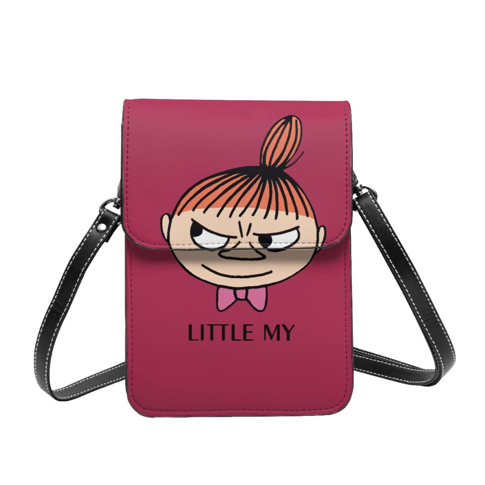 

Кожаный мини-чехол-кошелек через плечо для смартфона с муми-троллями для женщин и популярный чехол размером 19 см в высоту x ширину x 1 см в толщину, сумка, для мужчин, кошелек/сумка через плечо,
