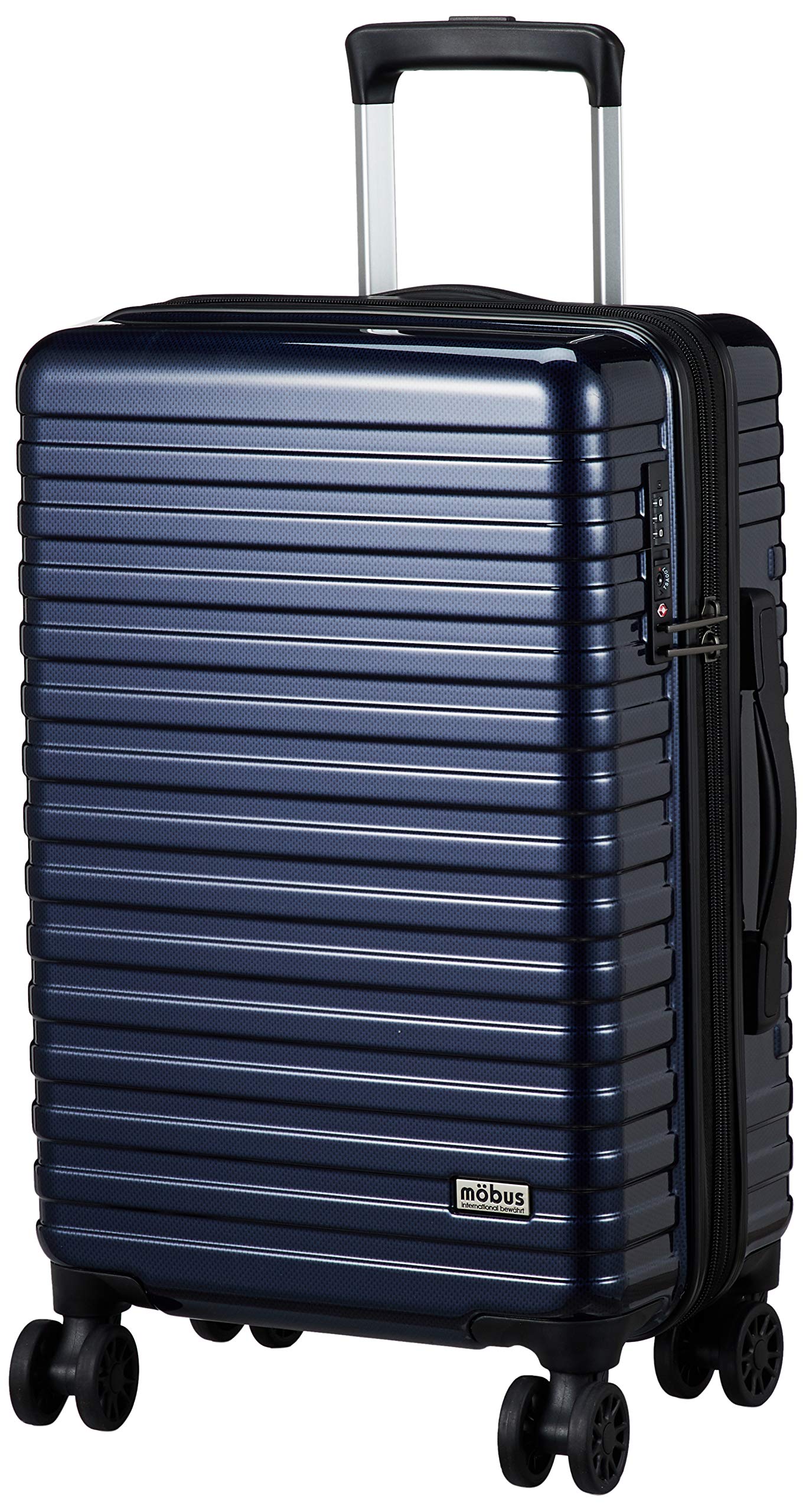 

Suitcase mobus 55 cm crystal carbon navy [A.L.I.]