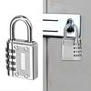 4-digit Combination Password Padlock Gym Drawer Padlock(Black)