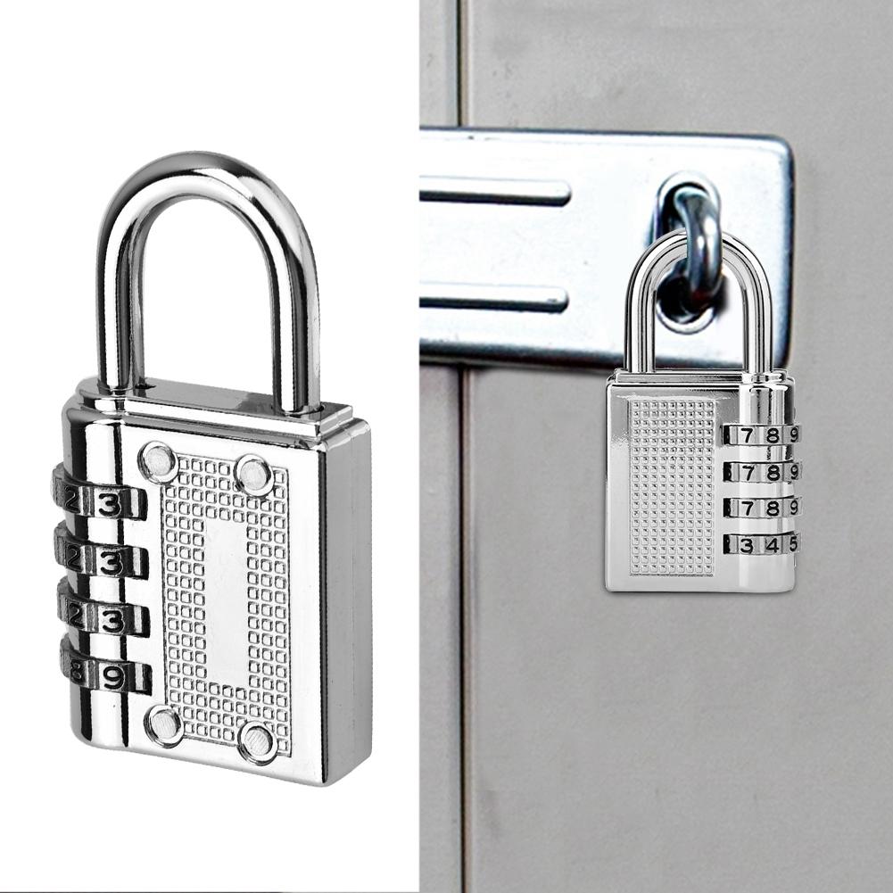 4-digit Combination Password Padlock Gym Drawer Padlock(Black)