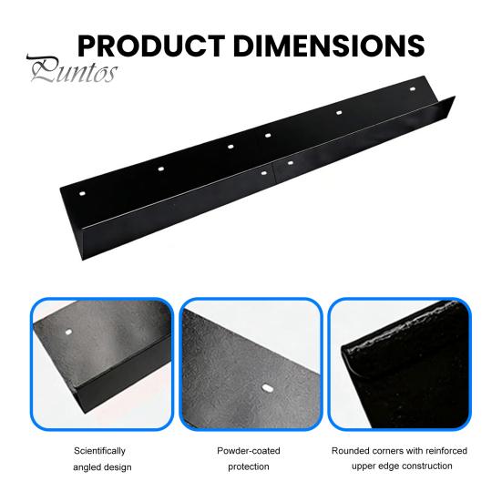 Heavy Duty Gutter Guard Roof Rain Diverter, Carbon Steel Rainwater Diverter Splash for House Roofs, Doorway Corners Runoff Redirector