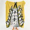 Cartoon M Madeline Throw Flannel Throw Blanket Suitable for Sofa Living Room Bedroom